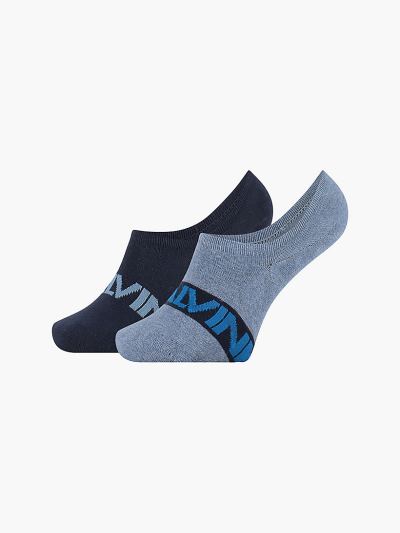 Calvin Klein Táskák & Kiegészítők HU574150 | Calvin Klein Logo Trainer Férfi Zokni Sötétkék / Szürke